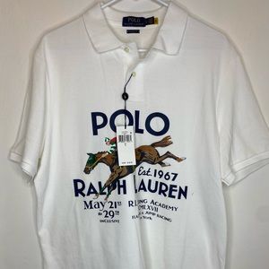 POLO RALPH LAUREN Classic Fit Mesh Graphic Shirt